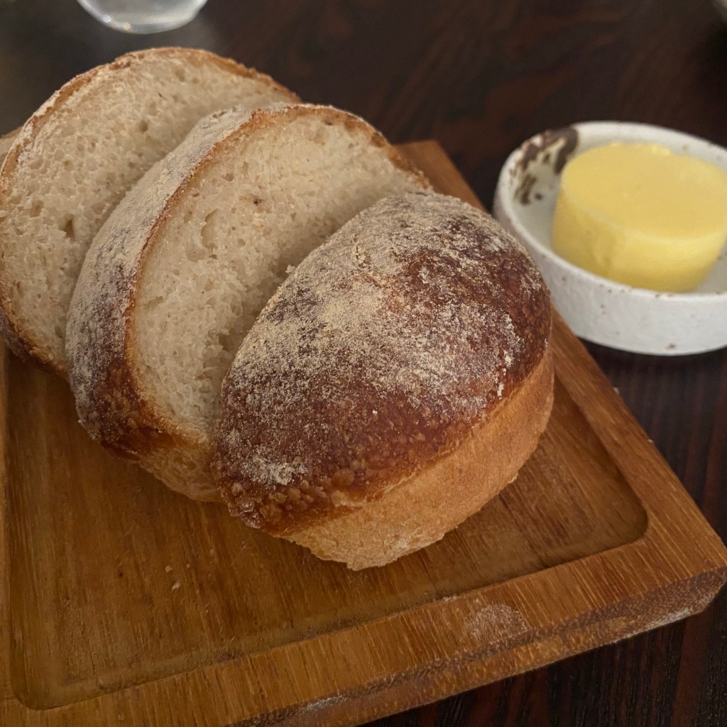 A photo showing the bread and butter